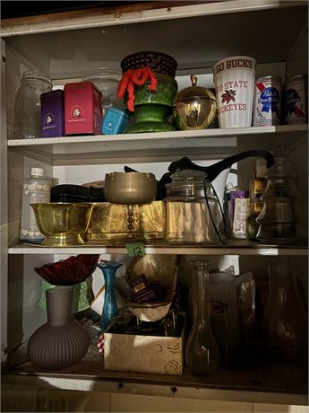 Shelf Lot, Vases, Jars