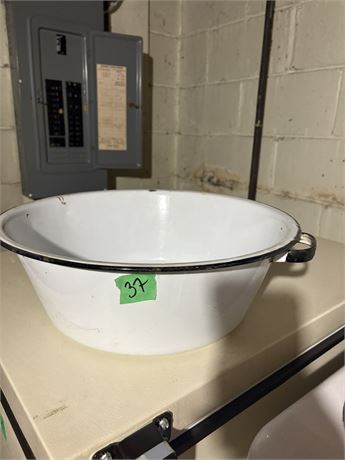 White Enamel Bowl