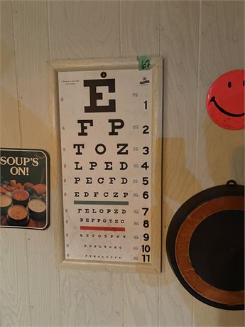 Wall Decor, Eye Chart