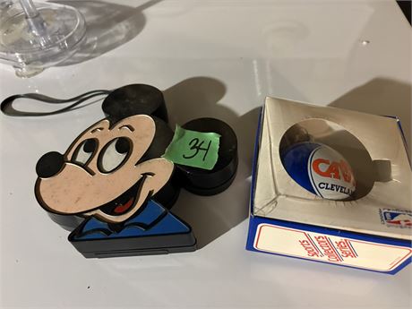 Vintage Mickey Mouse Radio, Cavs Ornament