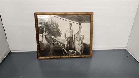 Framed Vintage Black & White Photo