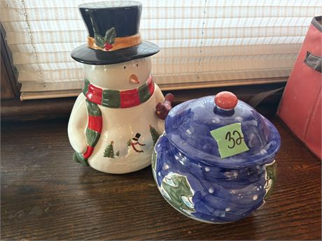 Holiday Ceramic Cookie Jars