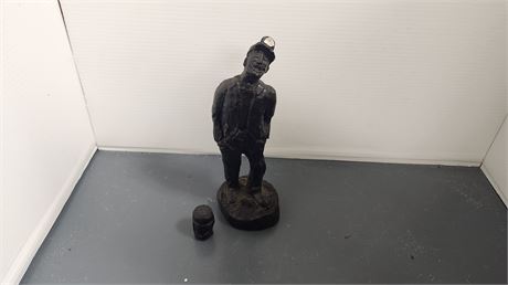 Coal Miner Statue. Needs Repaired