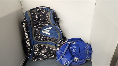 Easton Backpack & Osprey Bag