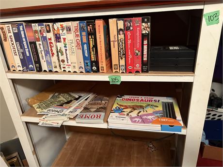 VHS Tapes and Books