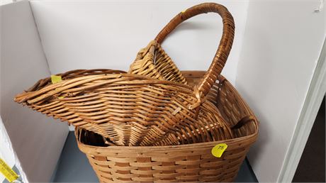 Lot Of Wicker Baskets