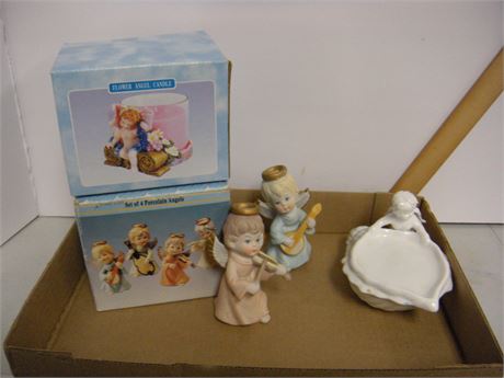 Lot Of Various Angel Figurines