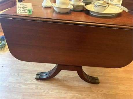 Antique Drop Leaf Table with Leaf