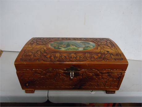Carved Wood Box