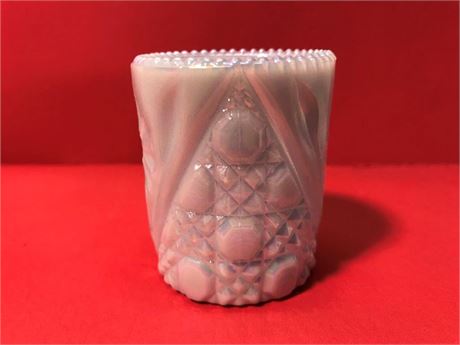 Joe St Clair Crystal Flower & Button Toothpick Holder