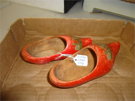 Vintage Wooden Clogs