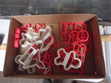 Lot of cookie cutters