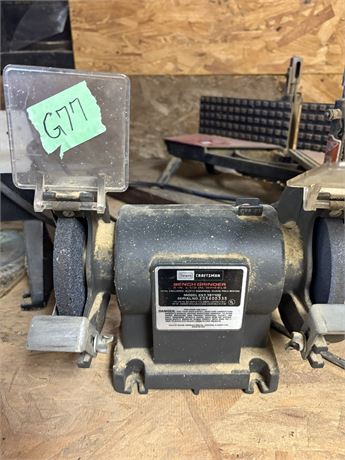 Bench Grinder, LOCATED UPSTAIRS GARAGE