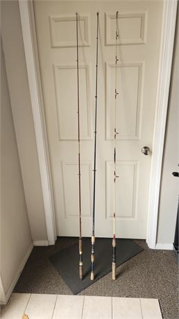 Lot Of 3 Fishing Rods