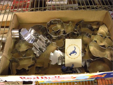 Lot Of Metal Cookie Cutters