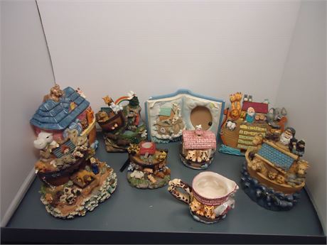 Lot Of Glassware. Cracks & Breaks & Chips In Some Pieces.Please Look At Pictures