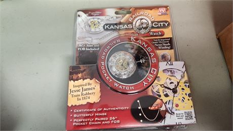 Kansas City Railroad Pocket Watch