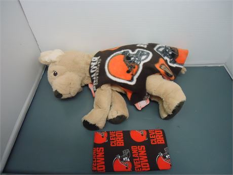 Cleveland Browns Dog Coat & Sunglass Holder