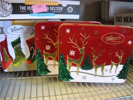 Various Christmas Tins