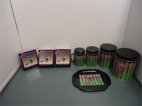 Vegetable Coaster Tins & Misc. Tins