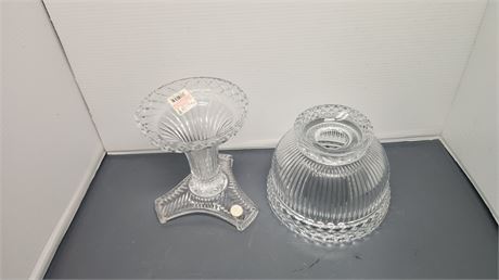 Lead Crystal Candle Holder