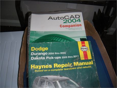 Lot Of Car Books & Sterilite Container