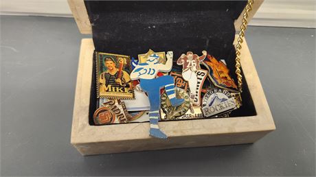 Marble Box Of Sports Pins