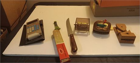 Knives & Calculator & Misc. Items