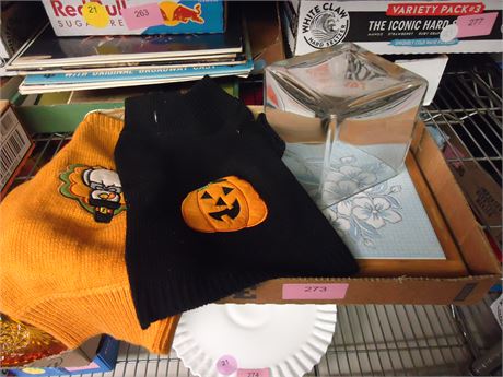 Dog clothes and Vase