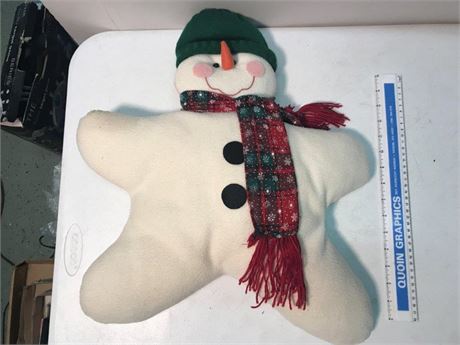Stuffed Snowman Pillow