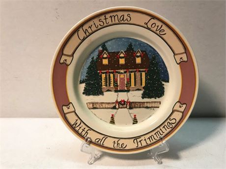 Christmas Love with all the Trimmings Plate