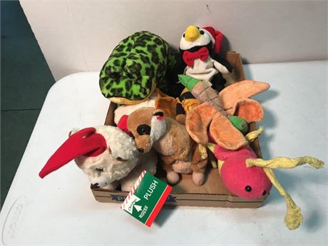 Flat of Misc. Stuffed Animals