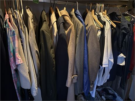 Clothing Lot (Hanging Clothes and Floor items only, NOT Shelf)