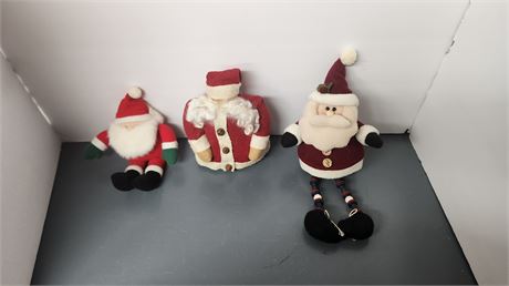 3 Santa Decorations