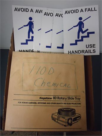Rotary Slide Tray & Handmade Signs