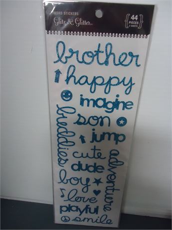 Glitz & Glitter Word Stickers.