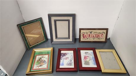 Lot Of Picture Frames & Misc. Items