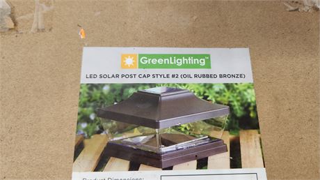 Green Lighting LED Solar Post Cap