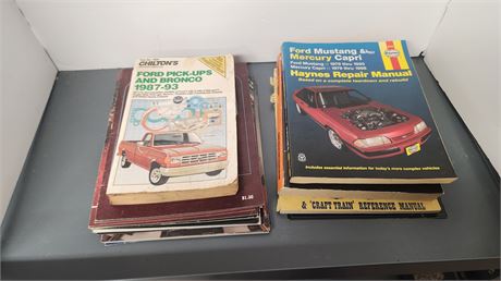 Lot Of Various Car Manuals & Misc. Books