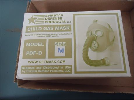 Evirstar Defense Products Child Gas Mask Model PDF-D. Size Medium