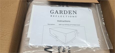 Garden Reflections 100" L By 70" W By 27" H Patio Cover
