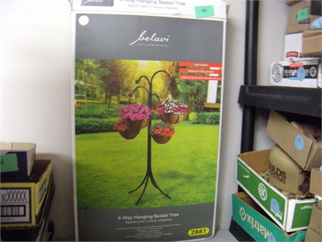 4 Way Hanging Basket Tree