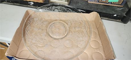 Decorative Glass Serving Tray