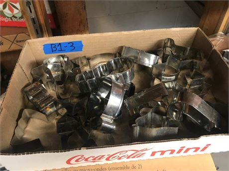 Flat of Metal Cookie Cutters