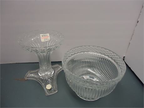 Lead Crystal Candle Holder