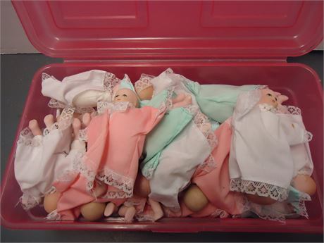 Lot Of Small Dolls