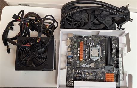 PC Power Supply, Motherboard, CPU & Cooler