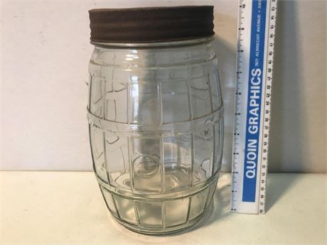 Glass Jug with Metal Lid