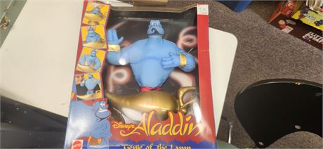 Vintage Aladdin Genie Plush Toy & Jafar Collectible Figure