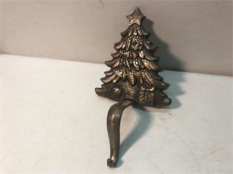Cast Iron Christmas Tree Stocking Holder